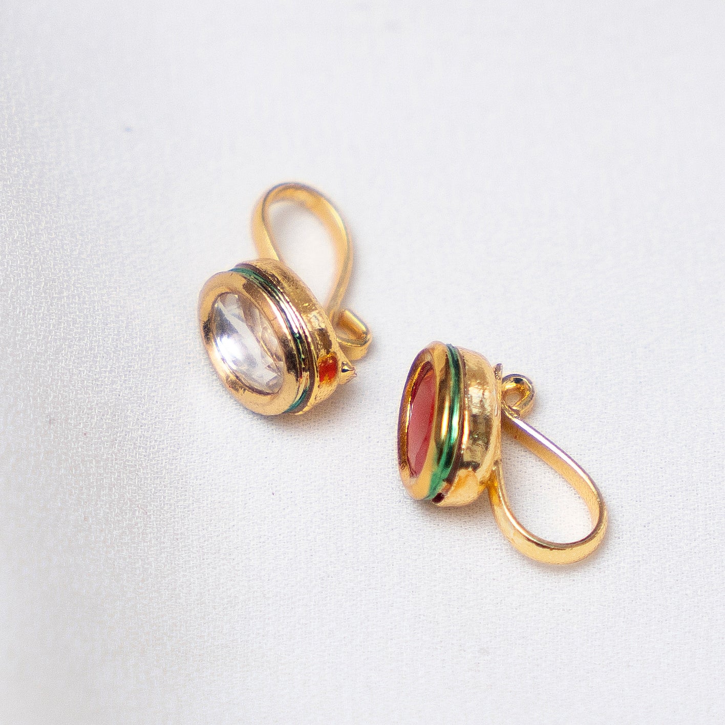 Mughal Motif Nose Clip - Oval