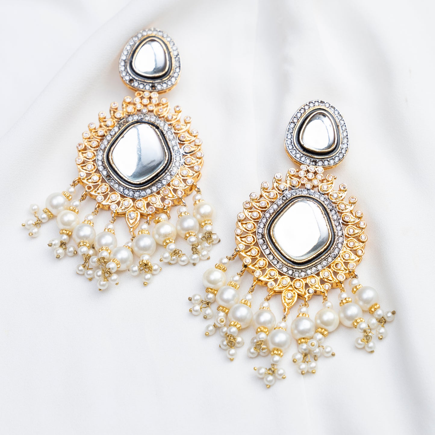 Sheesha Kundan Earrings