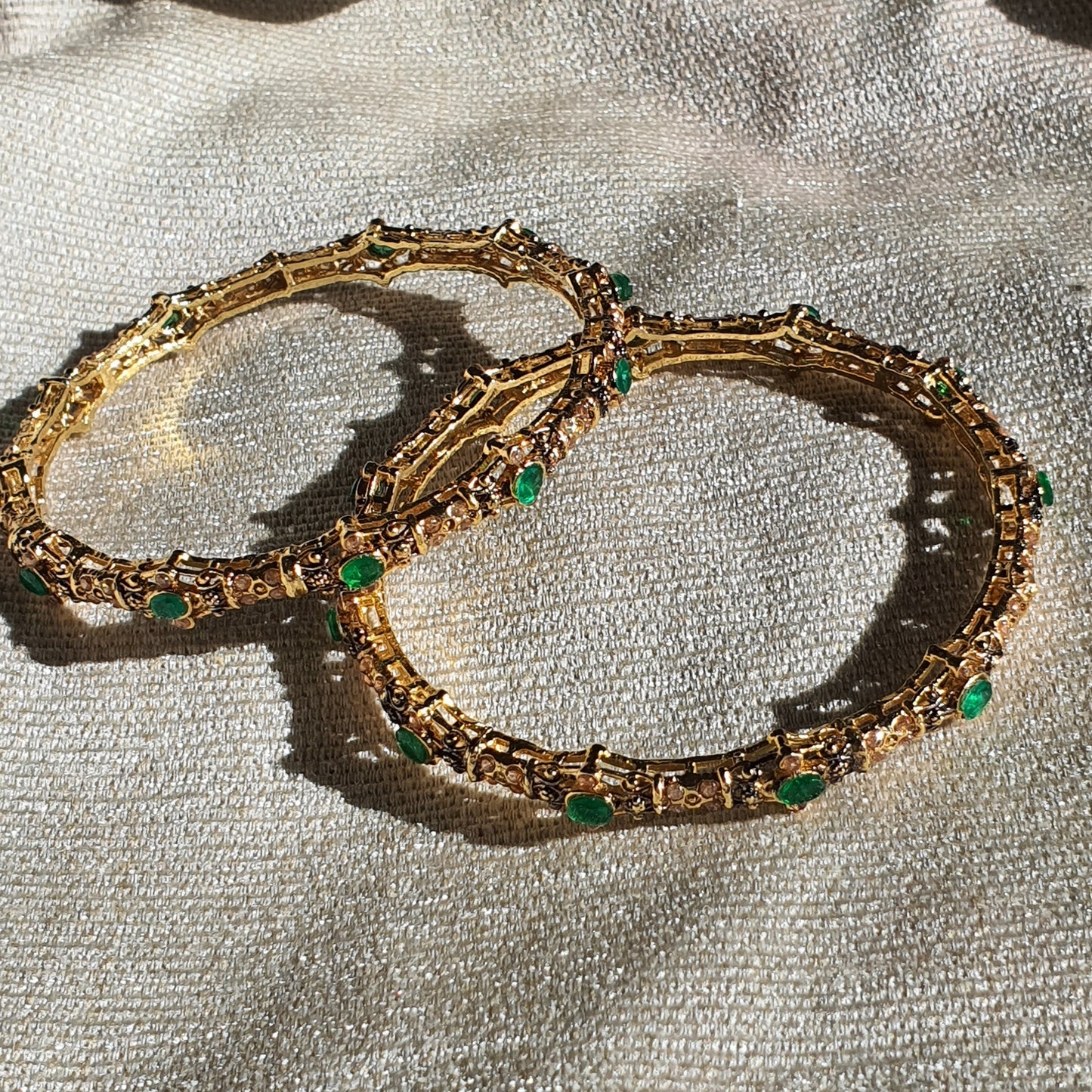 Midnight Emerald Bangle