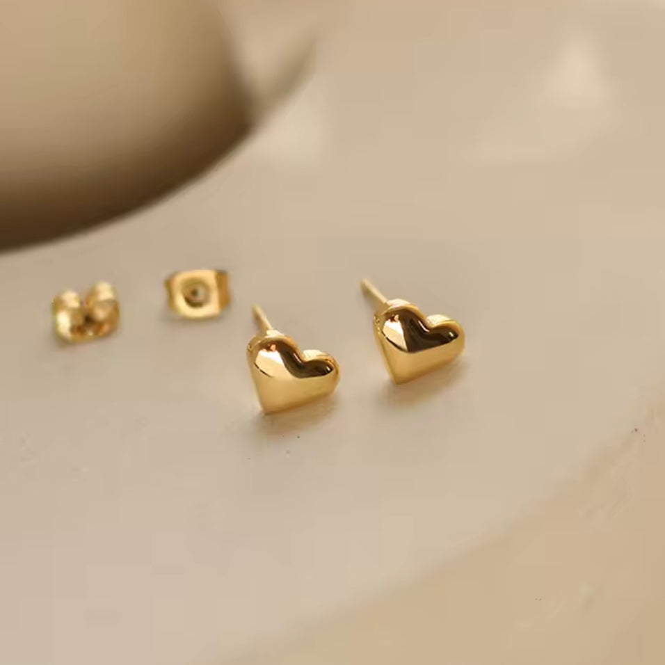 Mini Heart Studs
