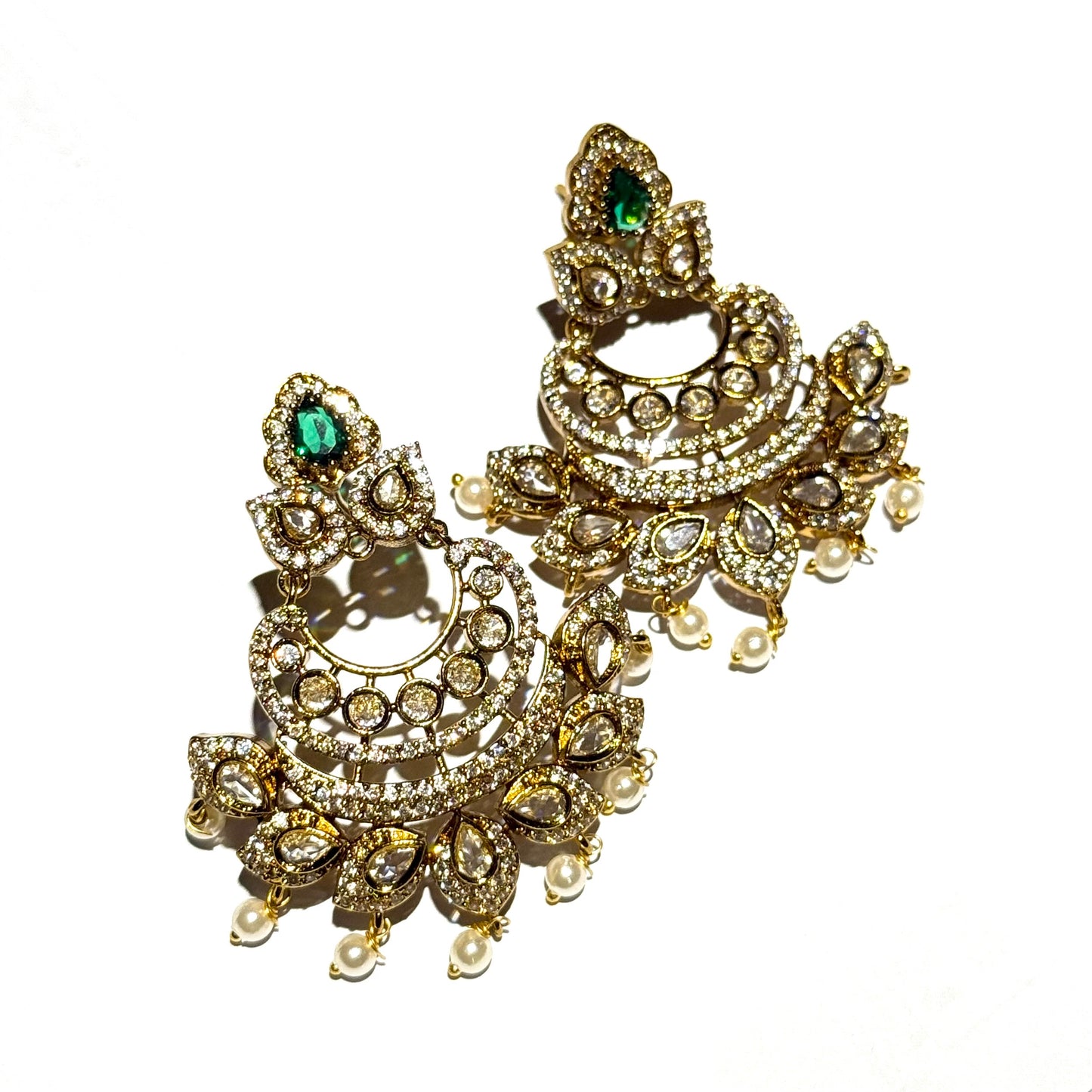 Jaipuri Polki - Emerald Green