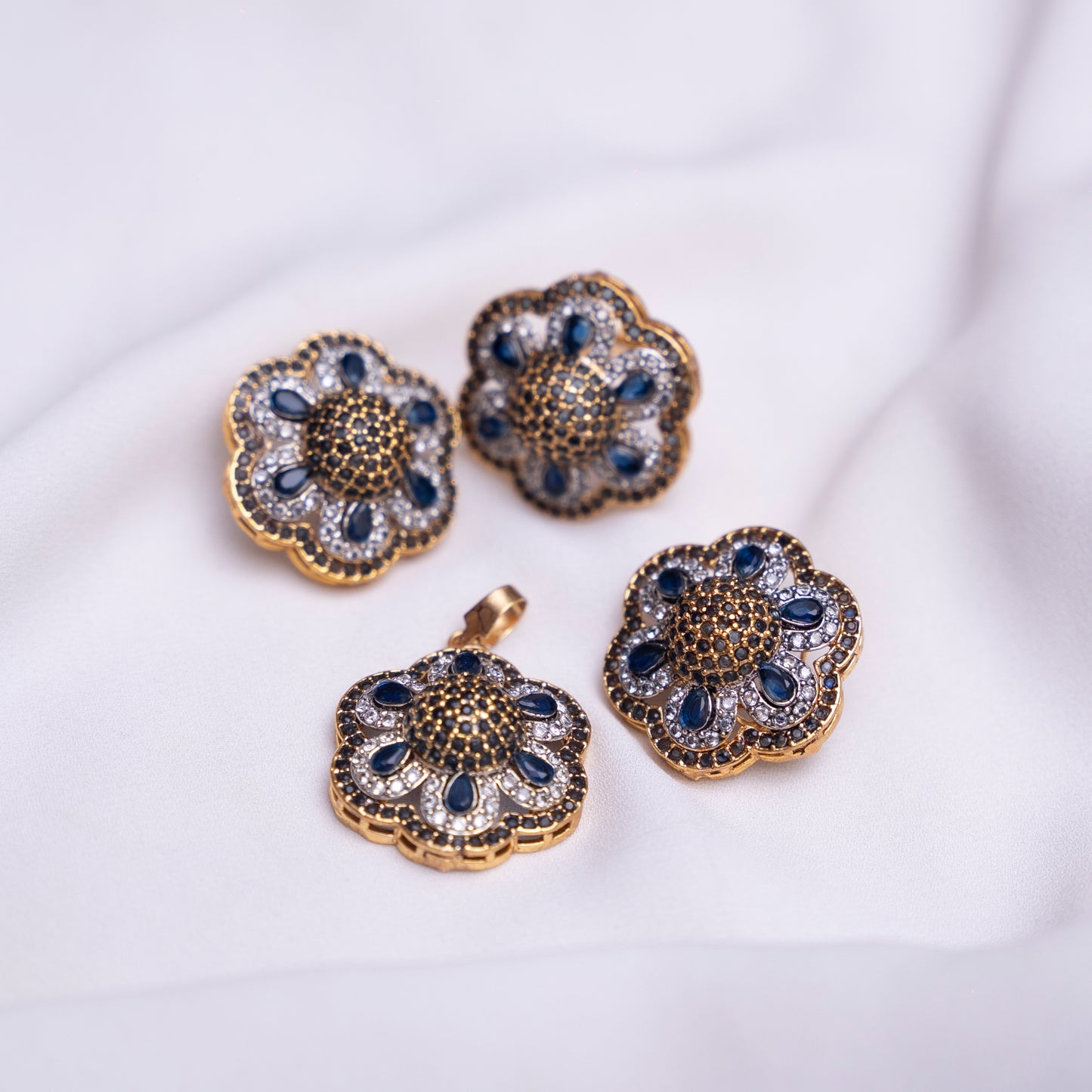 Sapphire Tear with Ring