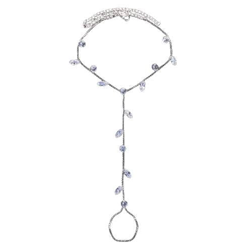 Oval Zircon Anklet
