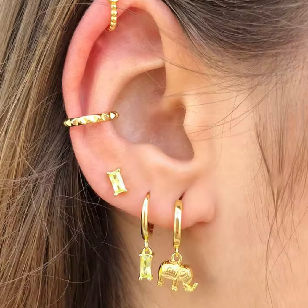 Elephant Hanging Mini Hoops