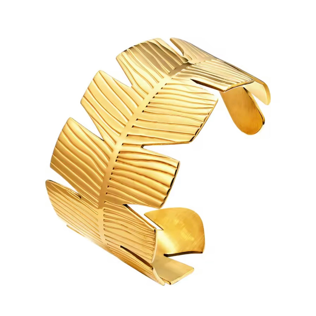 Lobate Gold Bangle