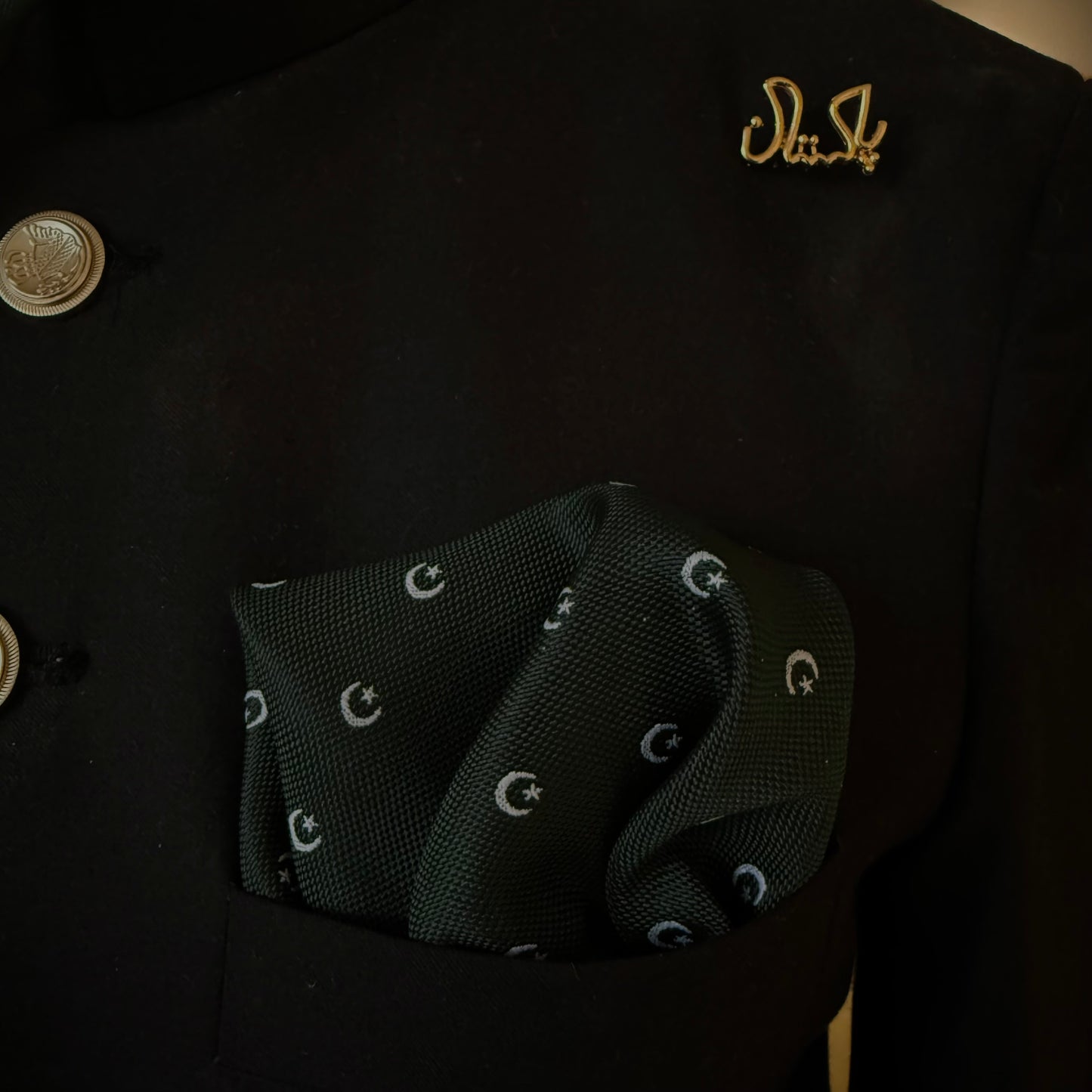 Chaand Sitara Pocket Square