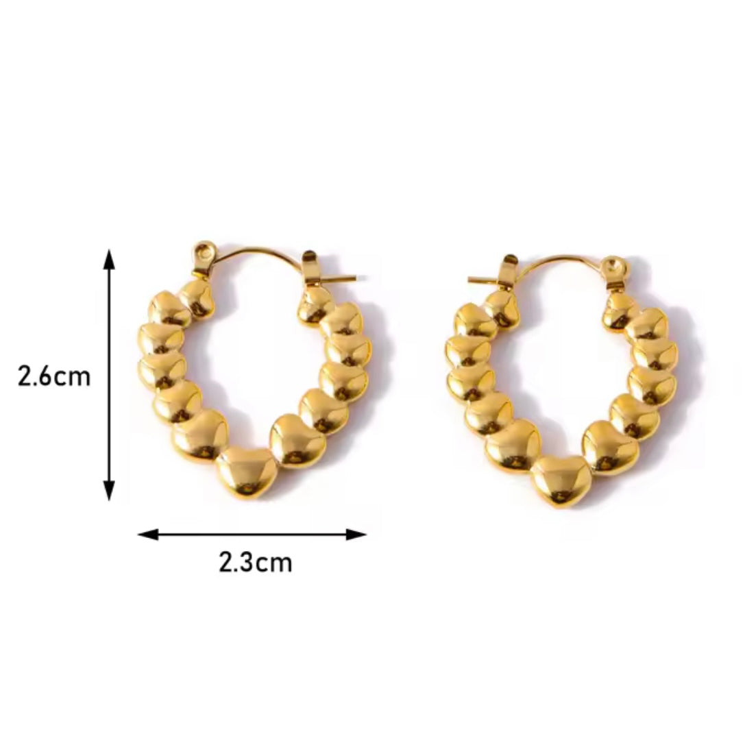 Bubble Heart Hoop