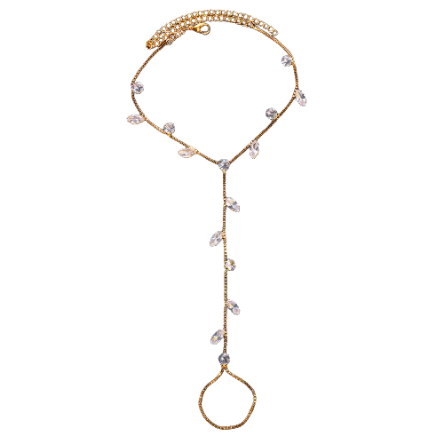 Oval Zircon Anklet