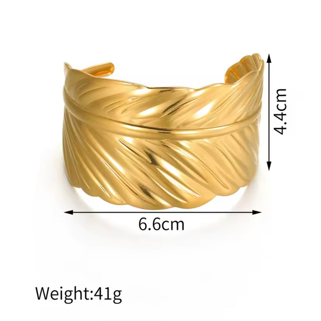 Gold Leaf Bangle