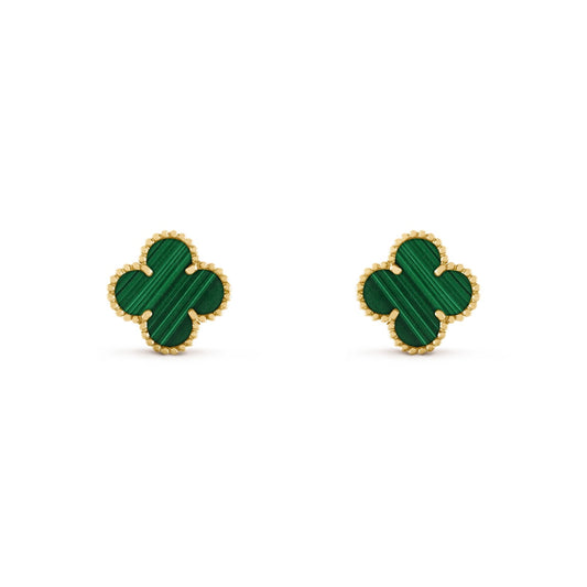 Malachite Motif Earrings