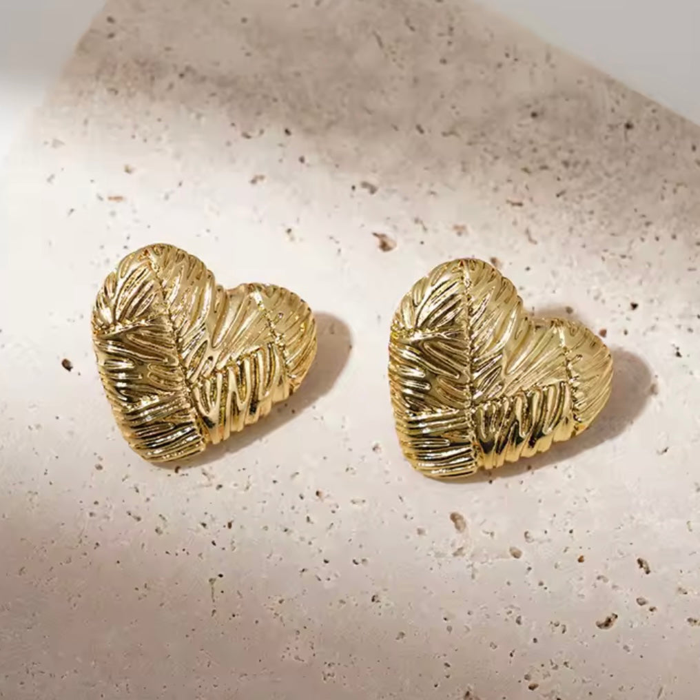 Heart carved