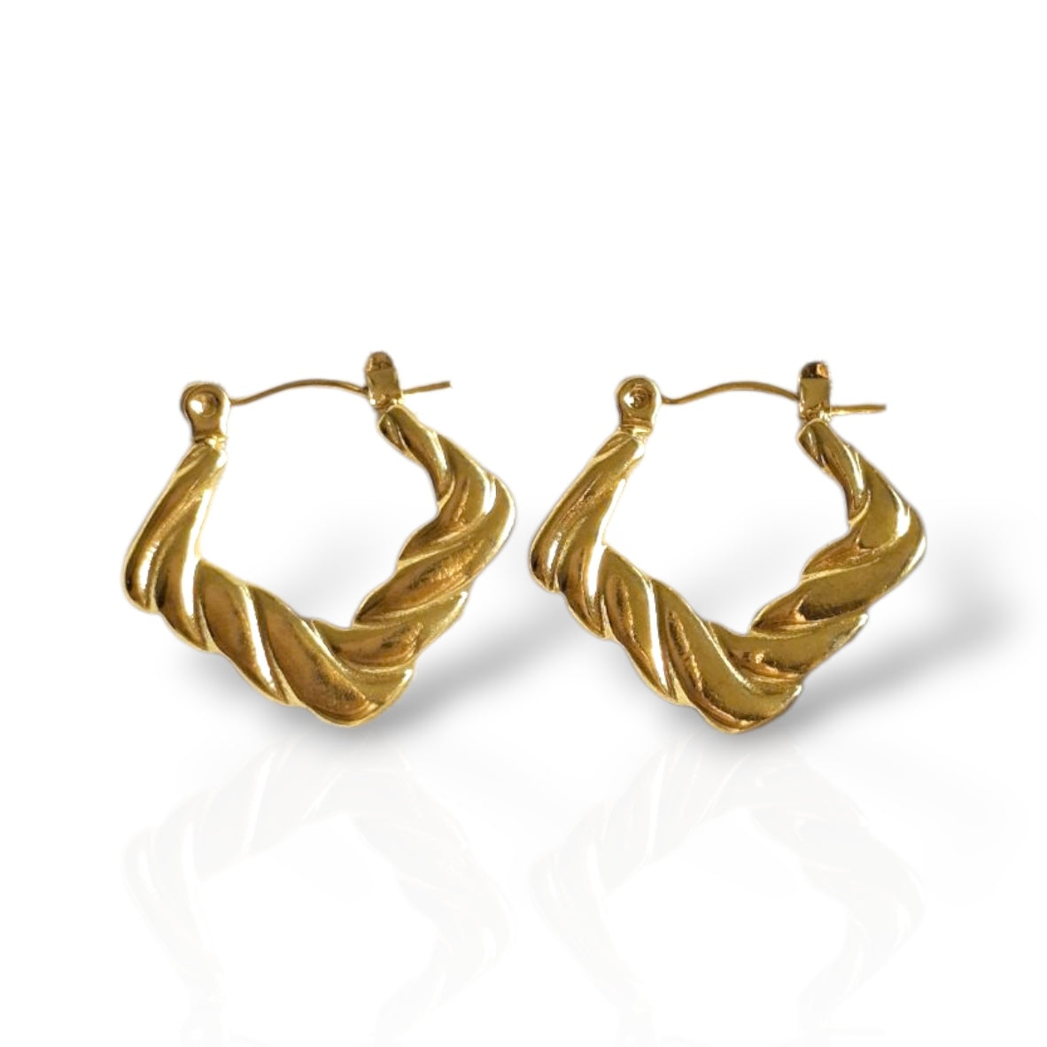 Lined Square Hoops