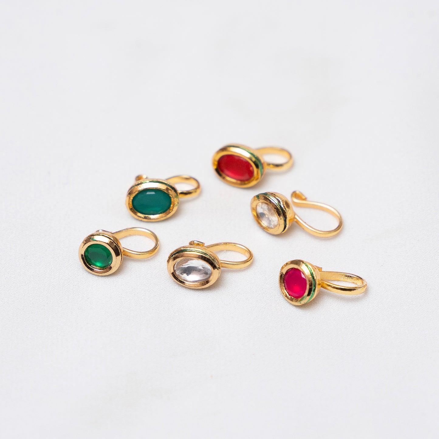 Mughal Motif Nose Clip - Circle