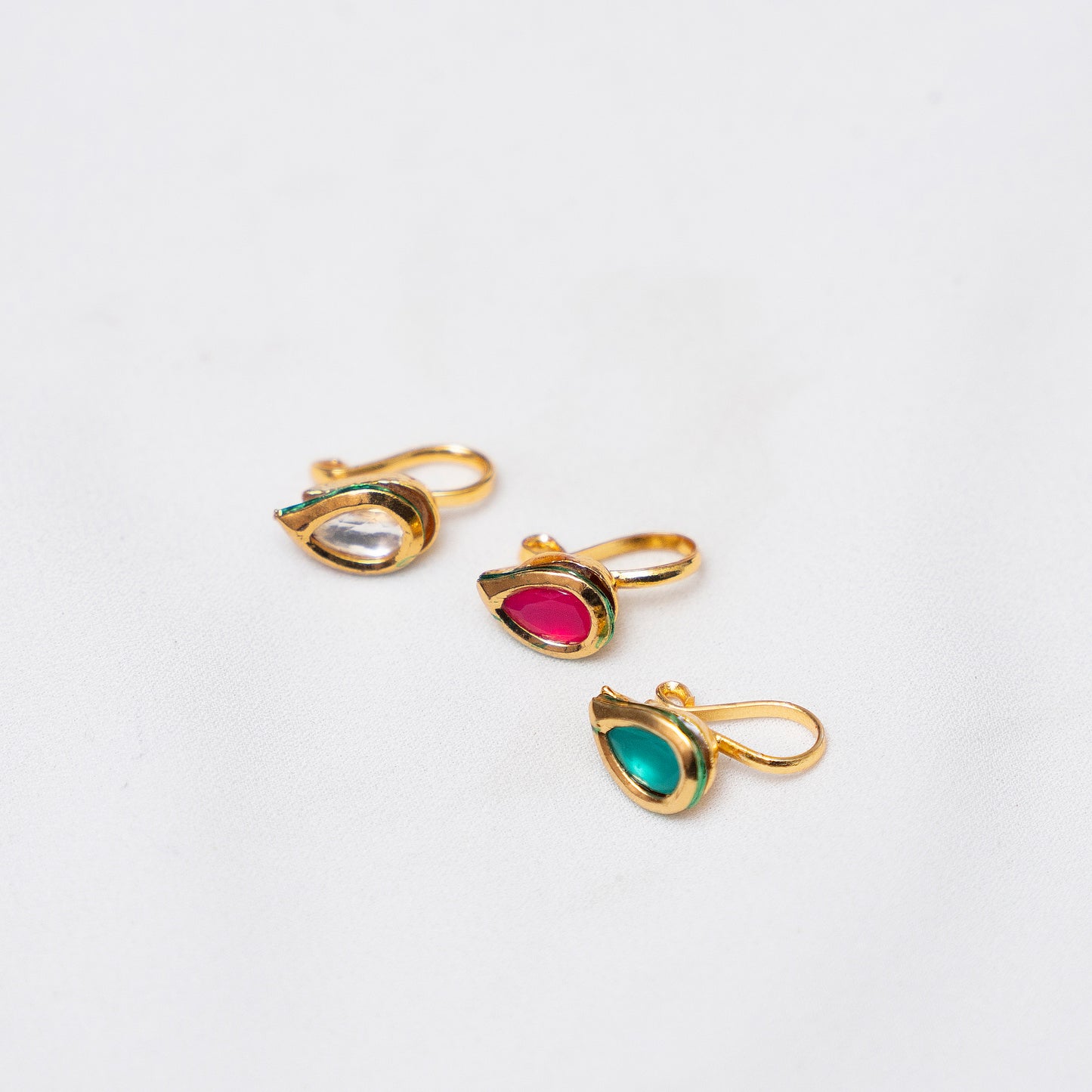 Mughal Motif Nose Clip - Teardrop