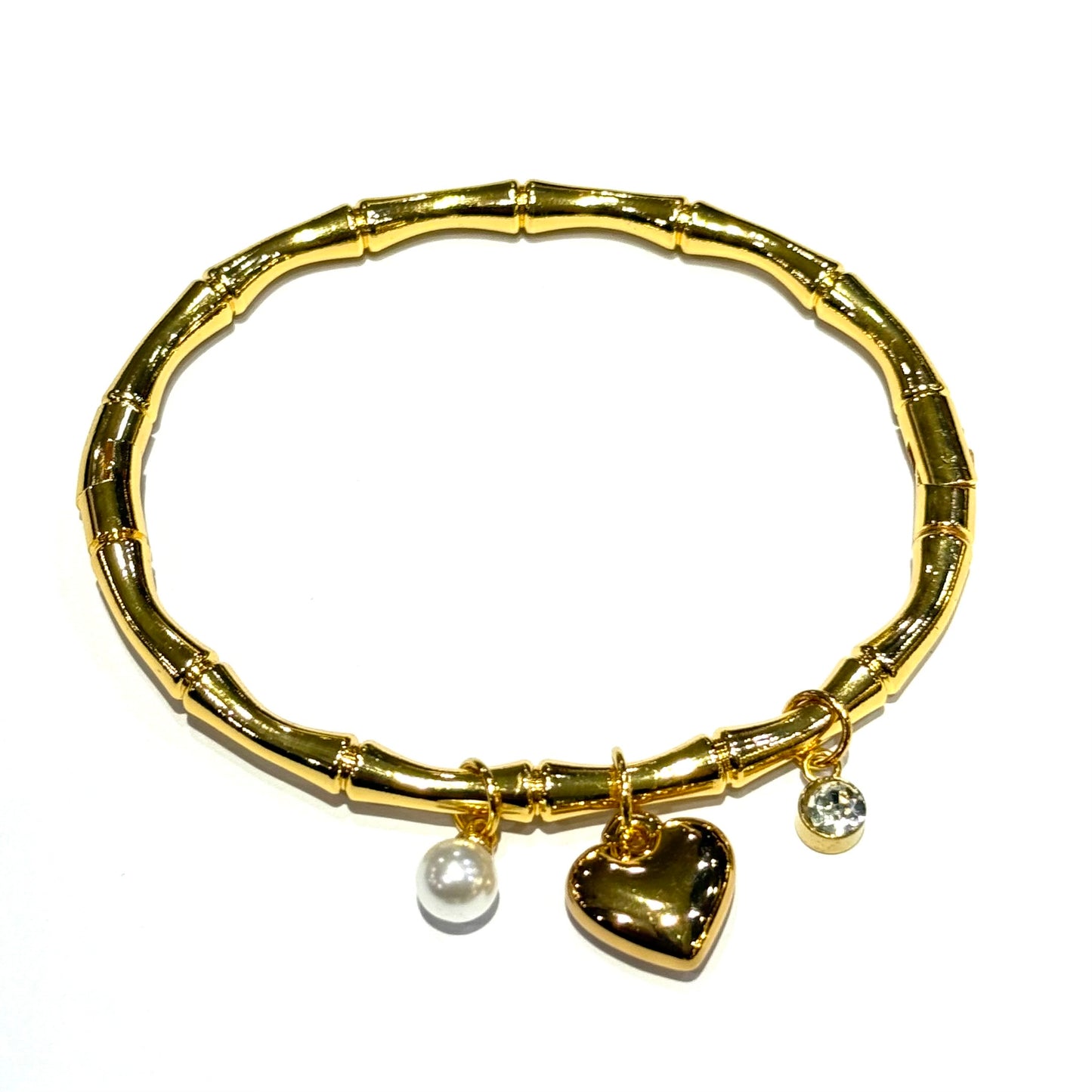 Bamboo Heart charm