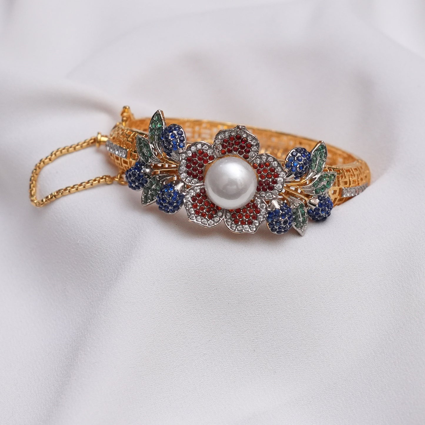 3D Floral Multi Stone