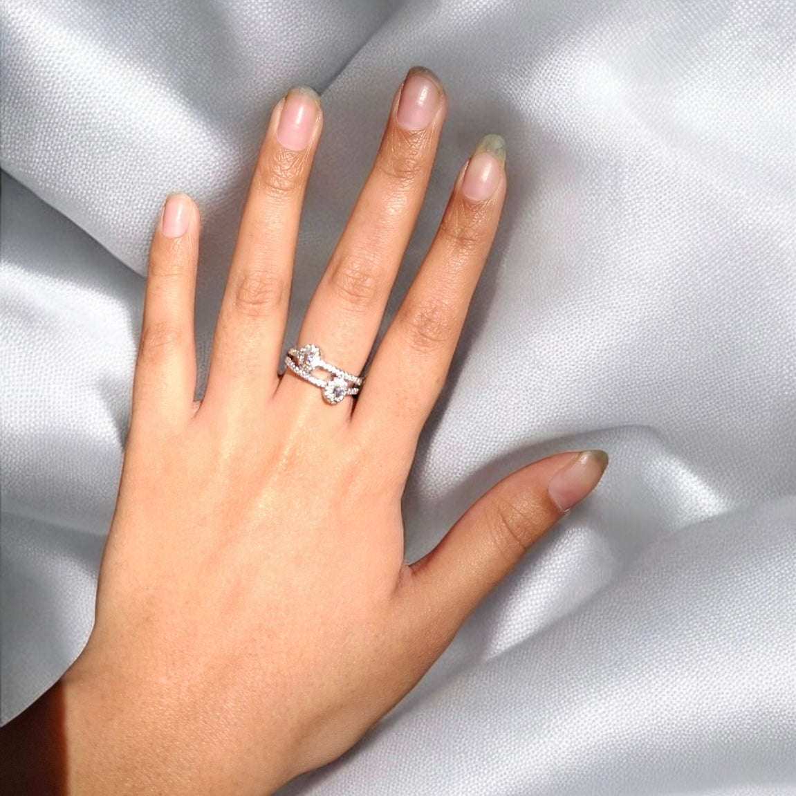 Double Oval Zircon