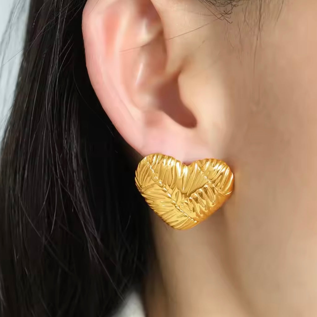 Heart carved