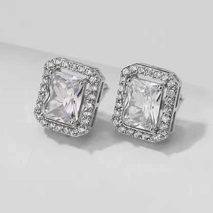 Zircon Cube Pendant Set