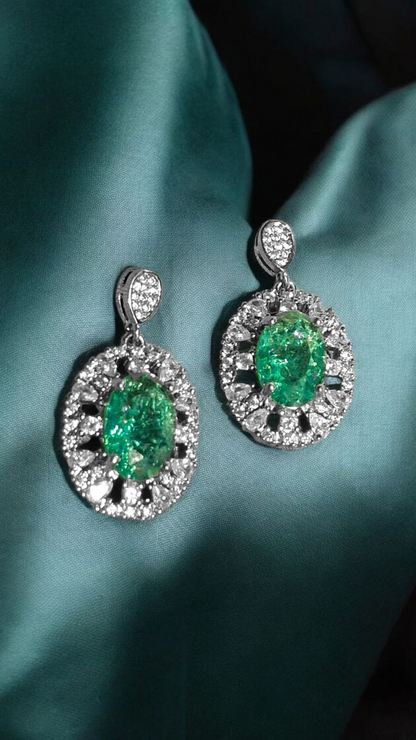 Emerald Zircon Drop