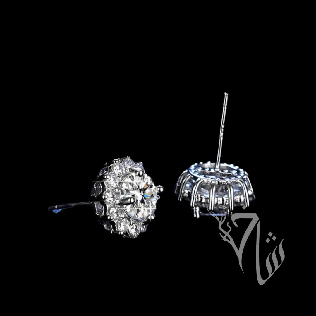 Zircon silver flower tops