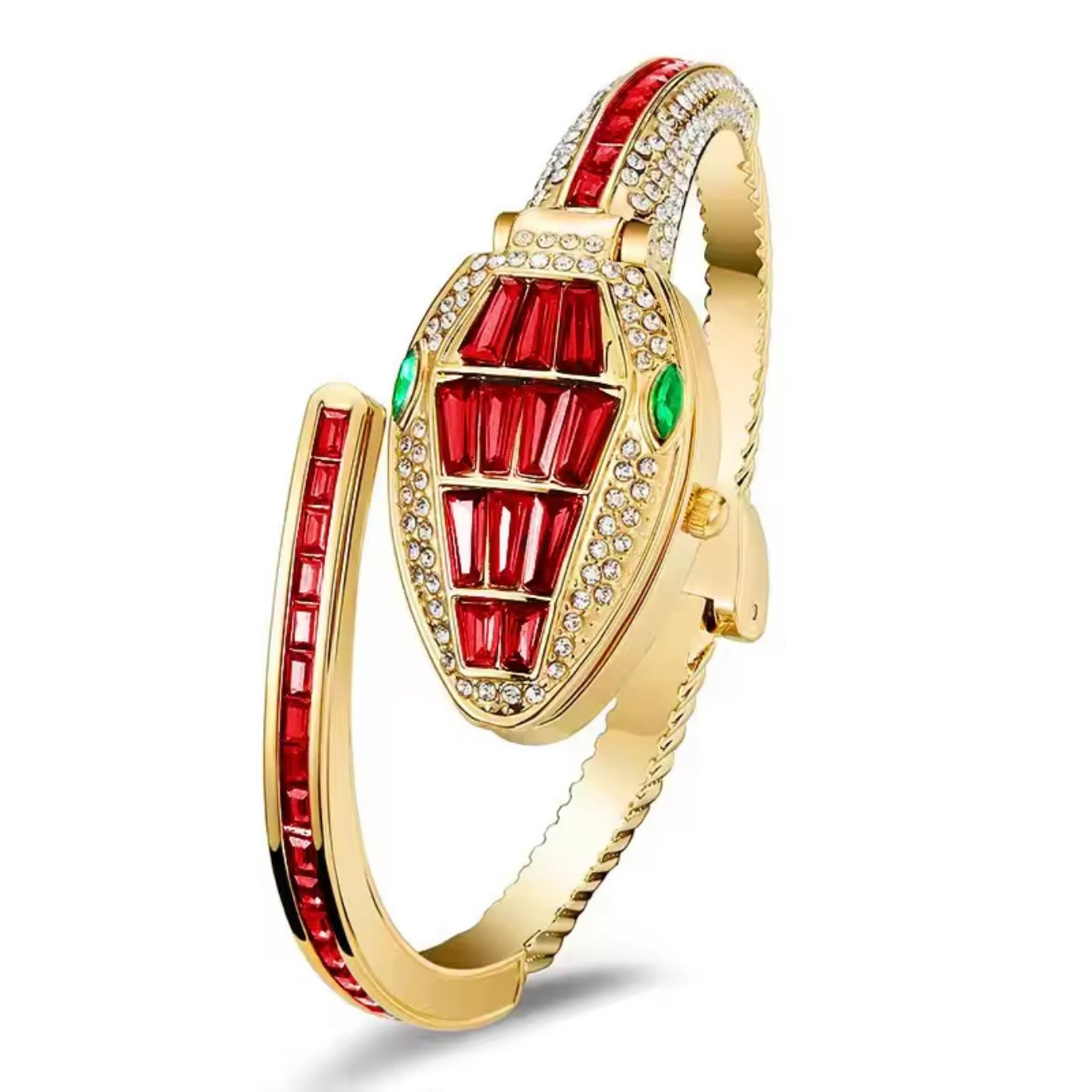 Serpentine Watch Band - Ruby