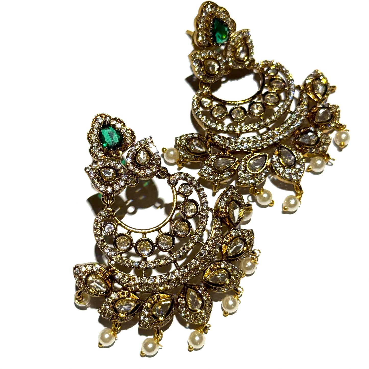 Jaipuri Polki - Emerald Green