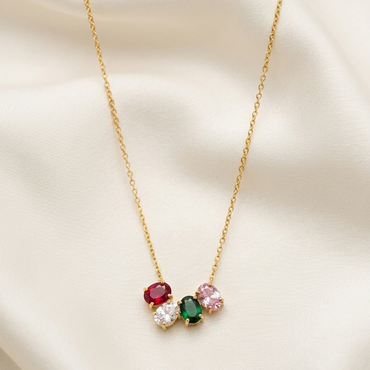 Quad-Gem Cluster pendant