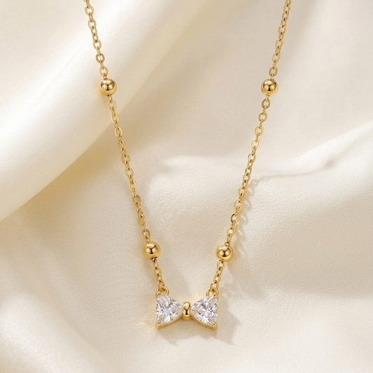 Crystal Bow Pendant