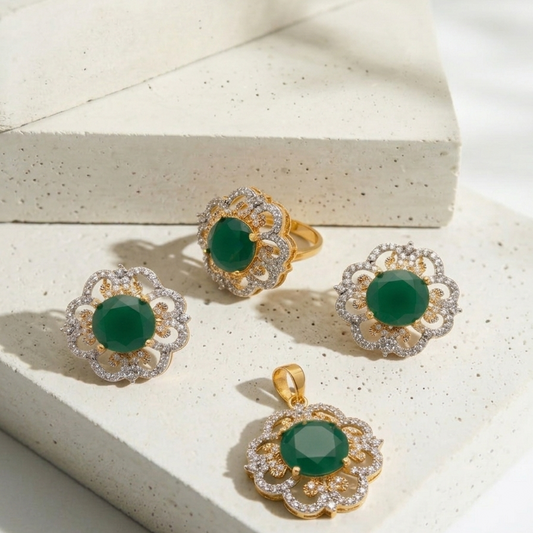 Emerald Grid Set