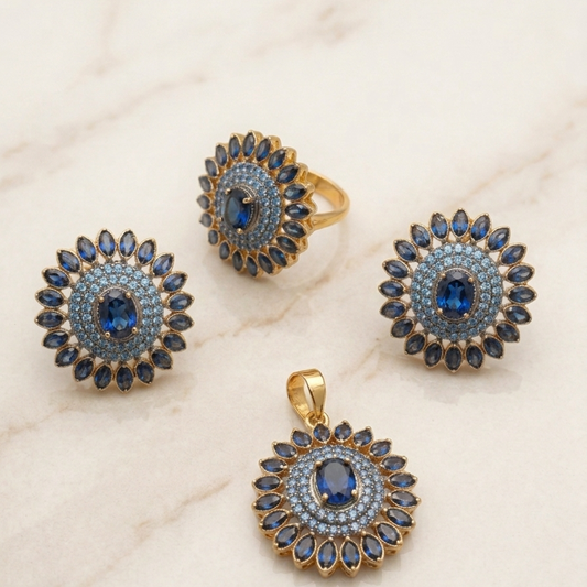 Sapphire Rosette
