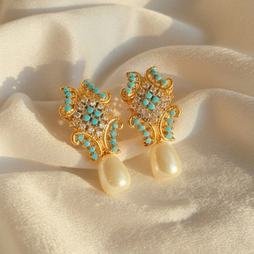 Feroza Gleam Studs