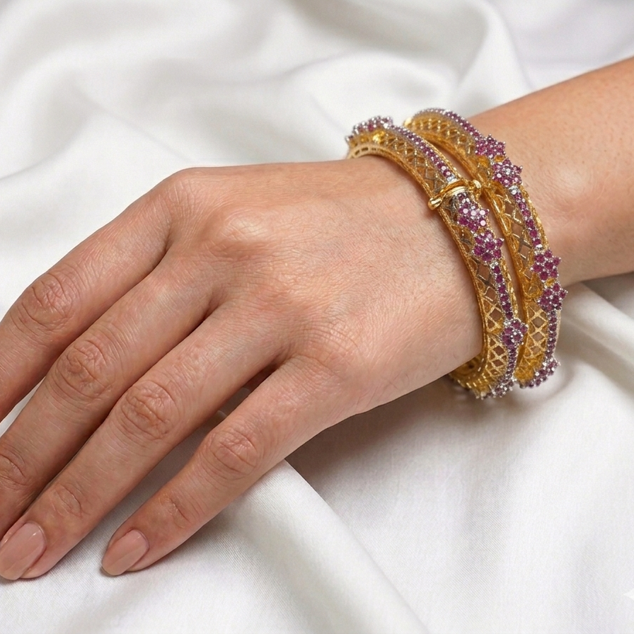 Fuchsia Vine Bangle