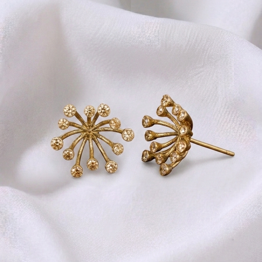 Amber Pollen Studs