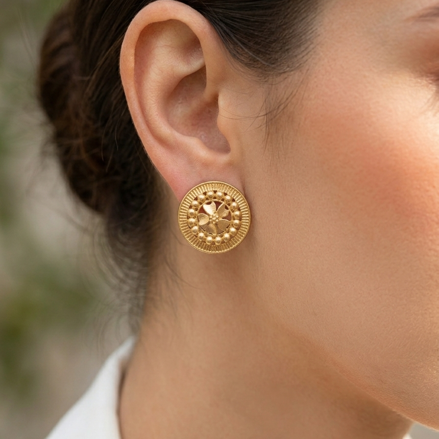 Medallion Stud