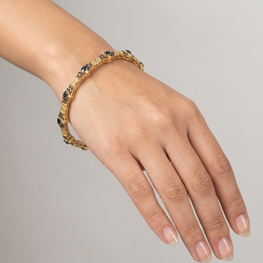 Midnight Sapphire Bangle