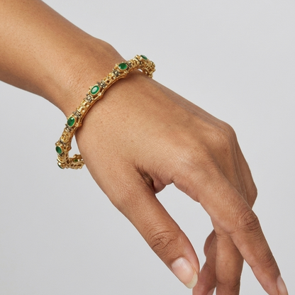Midnight Emerald Bangle