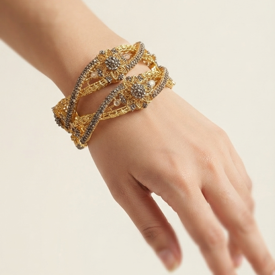 Champagne Filigree Bangle