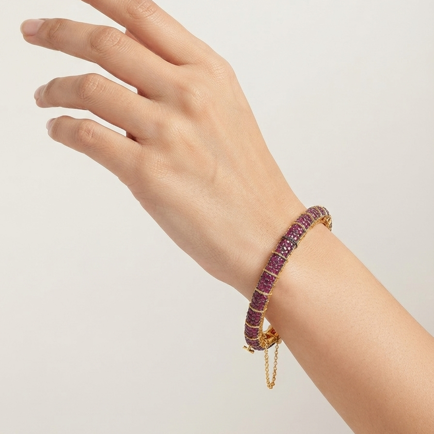 Gild Ruby Bangle