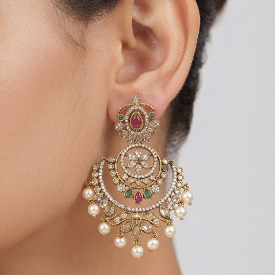 Taj Phool Earings