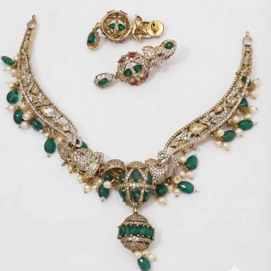Hathi Mehal Set -Emerald