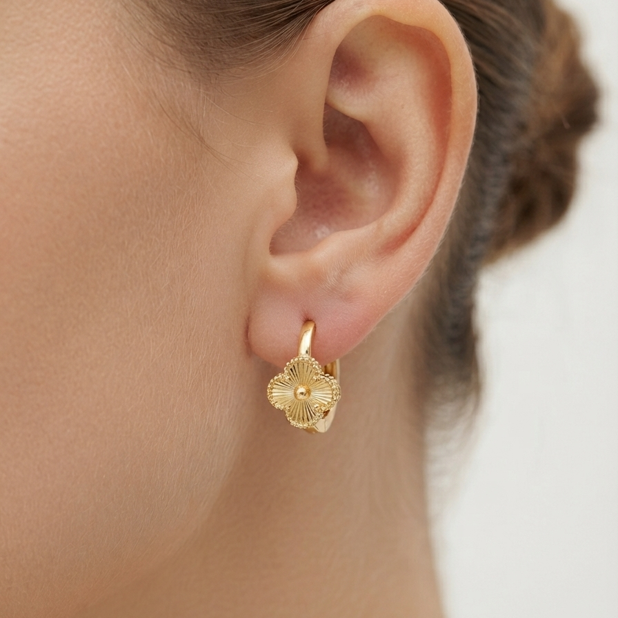 Golden Motif Hoops