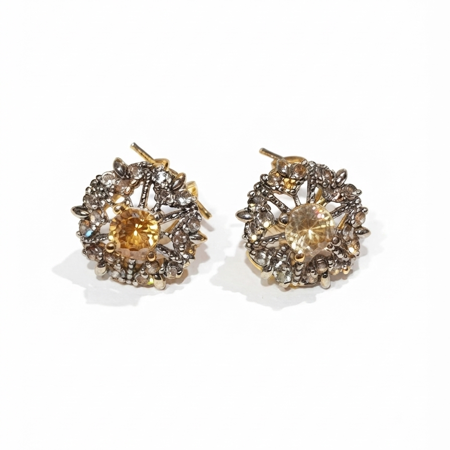 Champagne Afroz Studs