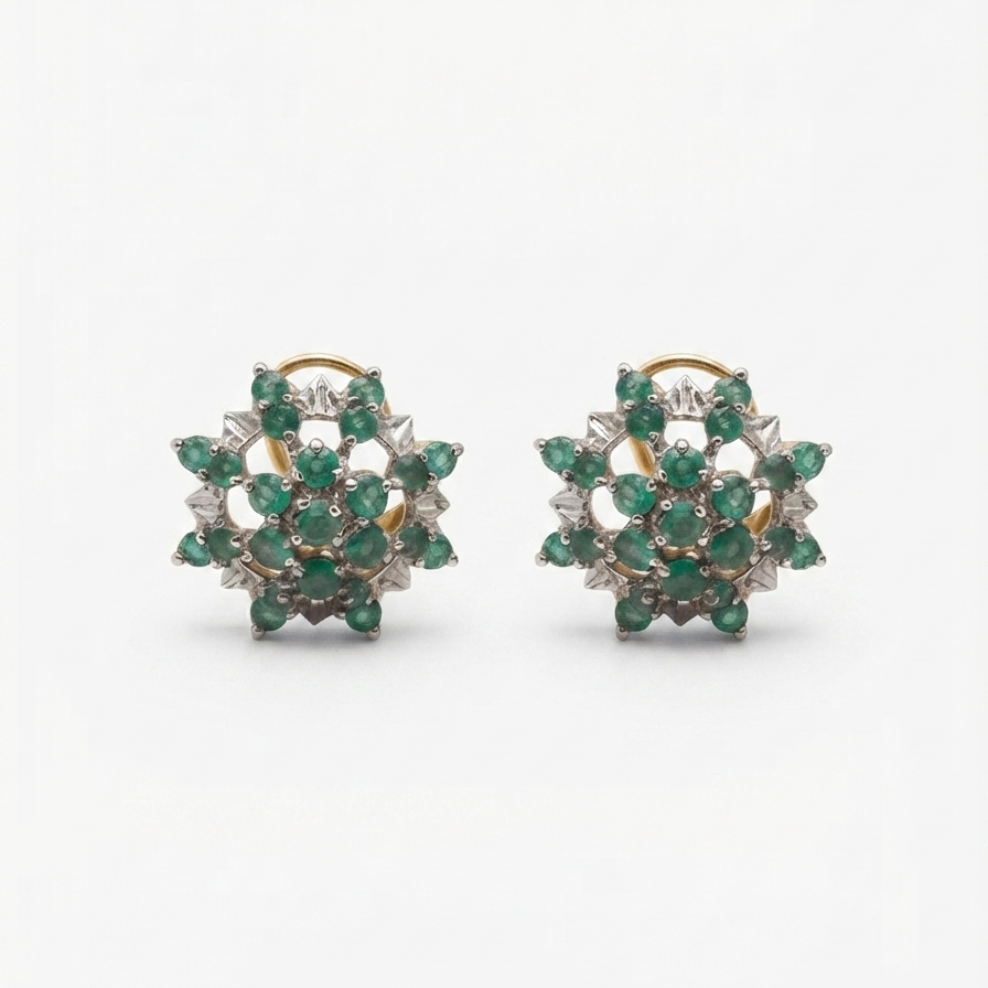 Emerald Starlet Studs