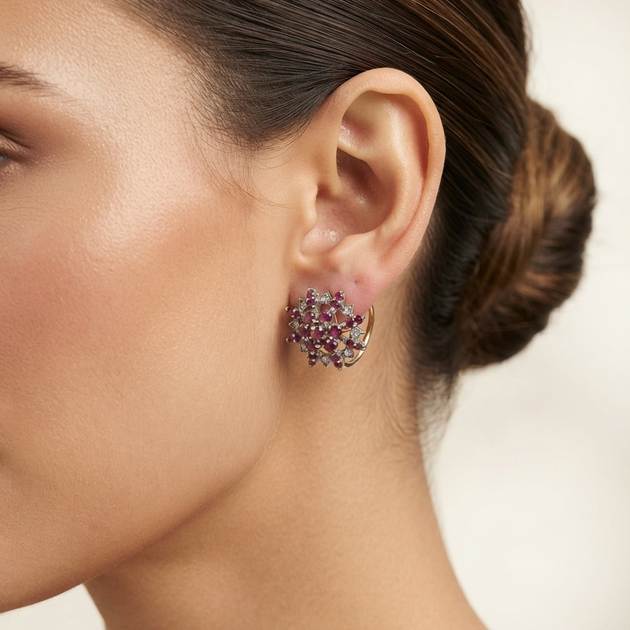 Ruby Starlet Studs