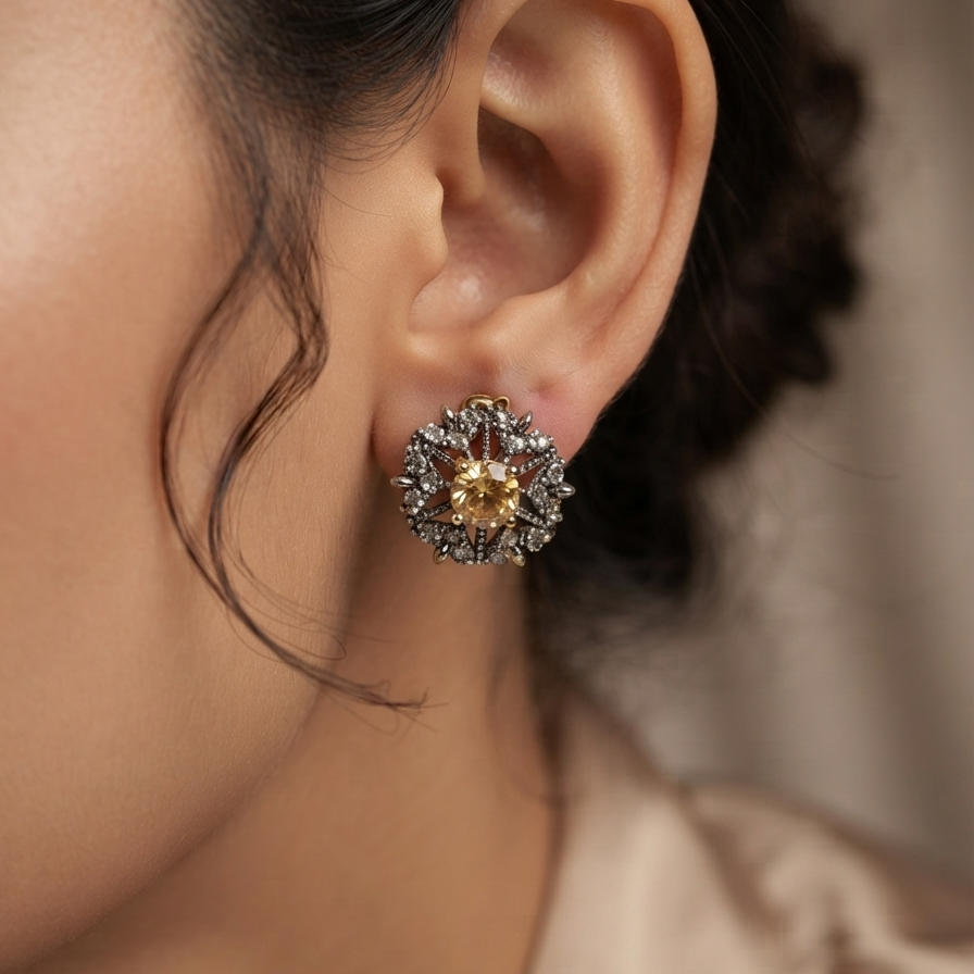 Champagne Afroz Studs