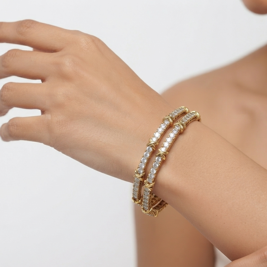 Zircon Rosewood Bangle