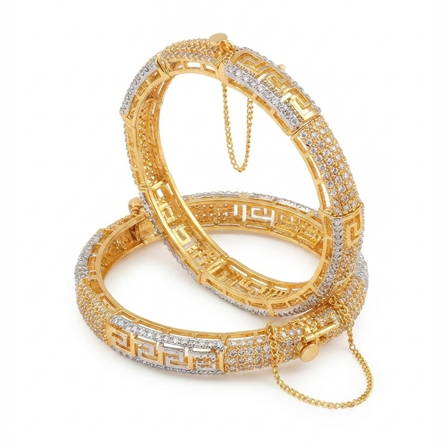 Golden Maze Bangle