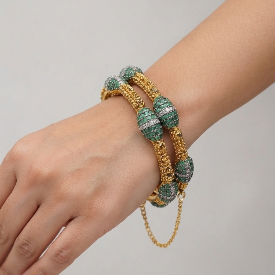 Emerald Solstice Bangle
