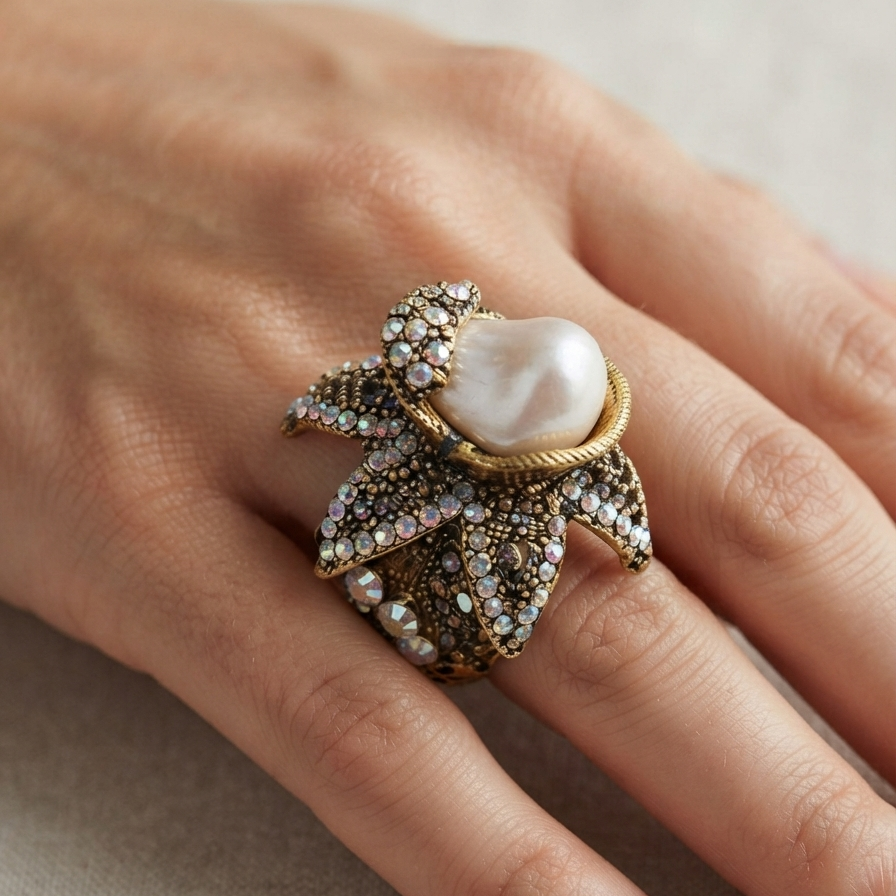 Pearl Bramble Ring